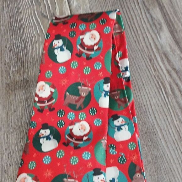 Christmas Necktie Christmas Party Fun Christmas Theme Print Tie Santa etc NEW - Picture 4 of 6